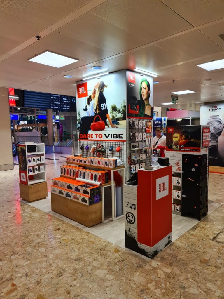 JBL Popup Geneva Airport – Sound experience with Harman & promoPers